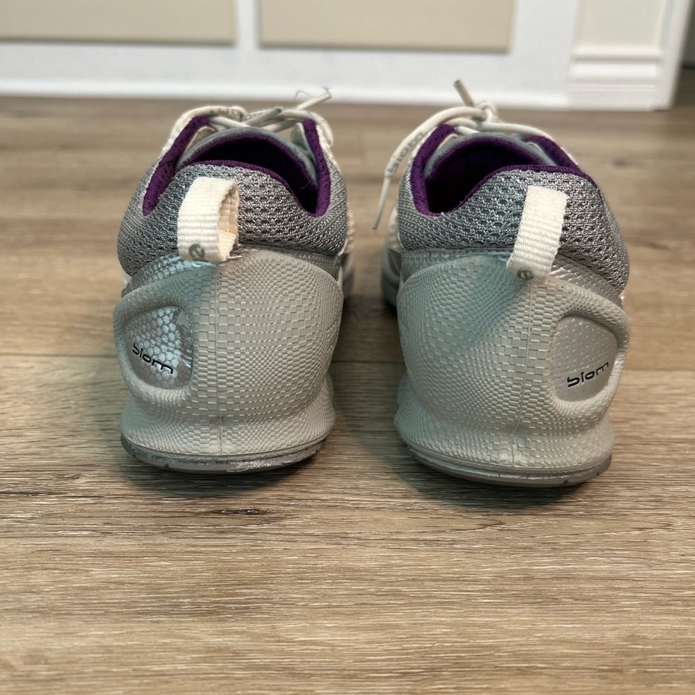 Ecco Women's Silver and Cream Sneakers - Picture 5 of 12
